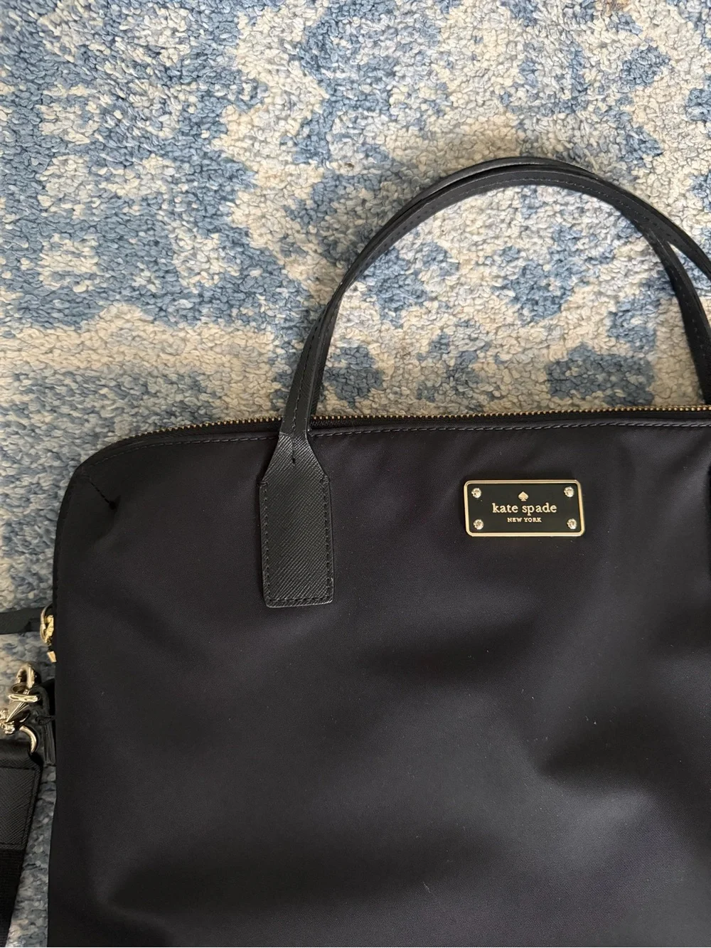 Kate Spade Black Nylon Laptop Bag